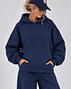 bluza z kapturem damska Bluza Hoodie  -  Navy Blue 3