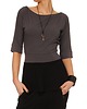 bluzki - inne Bluzka grafitowo-czarna YY500128_RAL7043-9005 1