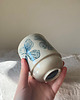 kubki Lekki  Ceramiczny Kubek, Kobaltowy Kwiatowy Wzór, Retro 6