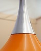 lampy wiszące Duńska lampa wisząca z lat 60. z pomarańczowym kloszem 5