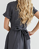 sukienki midi damskie Lniana Sukienka JASMINE CHARCOAL 5