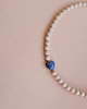 chokery Choker Blue Heart 3