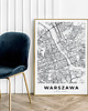 plakaty Plakat Mapa Warszawy 2