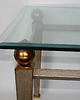 stoliki kawowe Stolik kawowy Art Deco z metalu, mosiądzu i szkła  4