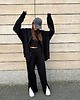 bluza bez kaptura damska Bluza Bomber black na zamek 9