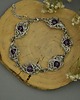 bransoletki wire wrapping Bransoletka regulowana fioletowy ametyst wire wrapping 2