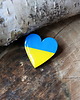 broszki Wspieramy UKRAINĘ! Przypinka serce z flagą Ukrainy 1