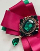 broszki Brosza  z niesamowitym szmaragdowym zielonym kryształem  NEW 2