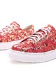 sneakersy damskie Sneakersy skórzane    (6650) 2