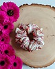gumki do włosów Satynowa gumka satynowa scrunchie owijka frotka orientalny róż MAXI 2