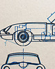grafiki i ilustracje WYDRUK NA TEKTURZE 30X40 JAGUAR E TYPE 2