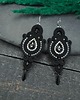 kolczyki soutache Kolczyki sutasz czarne wieczorowe długie eleganckie Margo 2