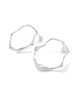 kolczyki srebrne WAVES singe BIG Circle / silver earrings 2