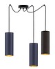 lampy wiszące Nowoczesna lampa wisząca tuba pająk z regulacją VIZELA GOLD T3 7