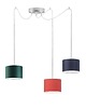 lampy wiszące Kolorowa lampa wisząca pająk z abażurami WAIKIKI W3 6