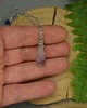 wisiory Krótki naszyjnik jasny surowy ametyst wire wrapping 4