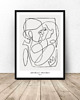 plakaty Plakat jedna linia "Połączona para" 50x70 (500mm x 700mm) 1