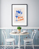 plakaty PLAKAT wino, wino grafika, wine o clock, ozdoba do kuchni 4