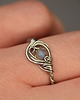 pierścionki - różne Pierścionek regulowany labradoryt niebieski wire wrapping 2 3