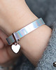 bransoletki skórzane silver/holo  love 17 1
