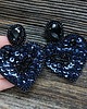 kolczyki soutache Czarne Serca- kolczyki 4