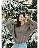 swetry damskie  Brązowy sweter handmade moher z wełną 1