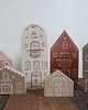 klocki i zabawki drewniane Komplet 6 szt - drewniane domki ręcznie malowane 3