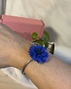 bransoletki - inne Bransoletka z chabrem niebieskim, ręcznie robiona biżuteria 3