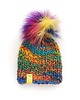czapki damskie Kolorowa czapka JOY z pomponem 5