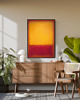grafiki i ilustracje PLAKAT abstrakcyjny Rothko kolorowa abstrakcja żółta czerwona 1