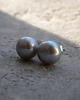 kolczyki wire wrapping Stalowe perły   -   kolczyki 1