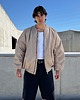 płaszcze i kurtki męskie Kurtka typu bomber oversize mocca 4