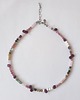 chokery Naszyjnik choker BOHO ART granat, turmalin, kwarc różowy 4