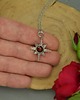 wisiory Mały wisiorek róża wiatrów czerwony karneol wire wrapping 5