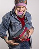 saszetka nerka Różowa nerka damska z korka handmade RÓŻANA AURA 1