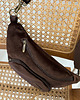 saszetka nerka Welurowa nerka miejska deep brown 2