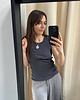 topy damskie Bokserka Bra light antracite 2