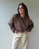 bluza bez kaptura damska Bluza Soho choclate 1