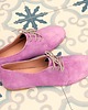 półbuty damskie Zamszowe, skórzane buty damskie Oxford 1