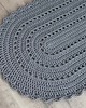 dywany Dywan owalny ze sznurka szydełkowy 70cmx120cm 3