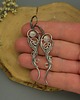 kolczyki wire wrapping Długie kolczyki kamień księżycowy wire wrapping 2