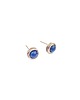 kolczyki wire wrapping Kolczyki sztyfty z lapis lazuli 9