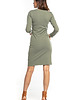 sukienki mini damskie Sukienka mini z kopertowym przodem T359, khaki 1