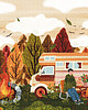 puzzle dla dzieci Muno Puzzle Jesienny Chill Camper by Katarzyna Bednarska 1000 el. w ozdobnej  1