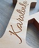 napisy dekoracyjne i tabliczki Drewniane litery dekoracyjne z grawerem 20cm 5