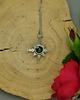wisiory Mały wisiorek róża wiatrów zielony onyks wire wrapping 5