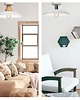 plafony PLAFON LAMPA SUFITOWA ŻYRANDOL LOFT LED DREWNO E27 2