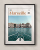 plakaty Minimalistyczny plakat Marsylia Francja  2