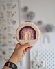 obrazy i plakaty do pokoju dziecięcego Fioletowa tęcza do pokoju dziecięcego w stylu boho 2