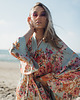 bluzki kimonowe damskie Kimono Flower Turkus LONG 5
